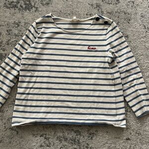 Sezane striped top. S Size fits more like XS, 100% cotton
